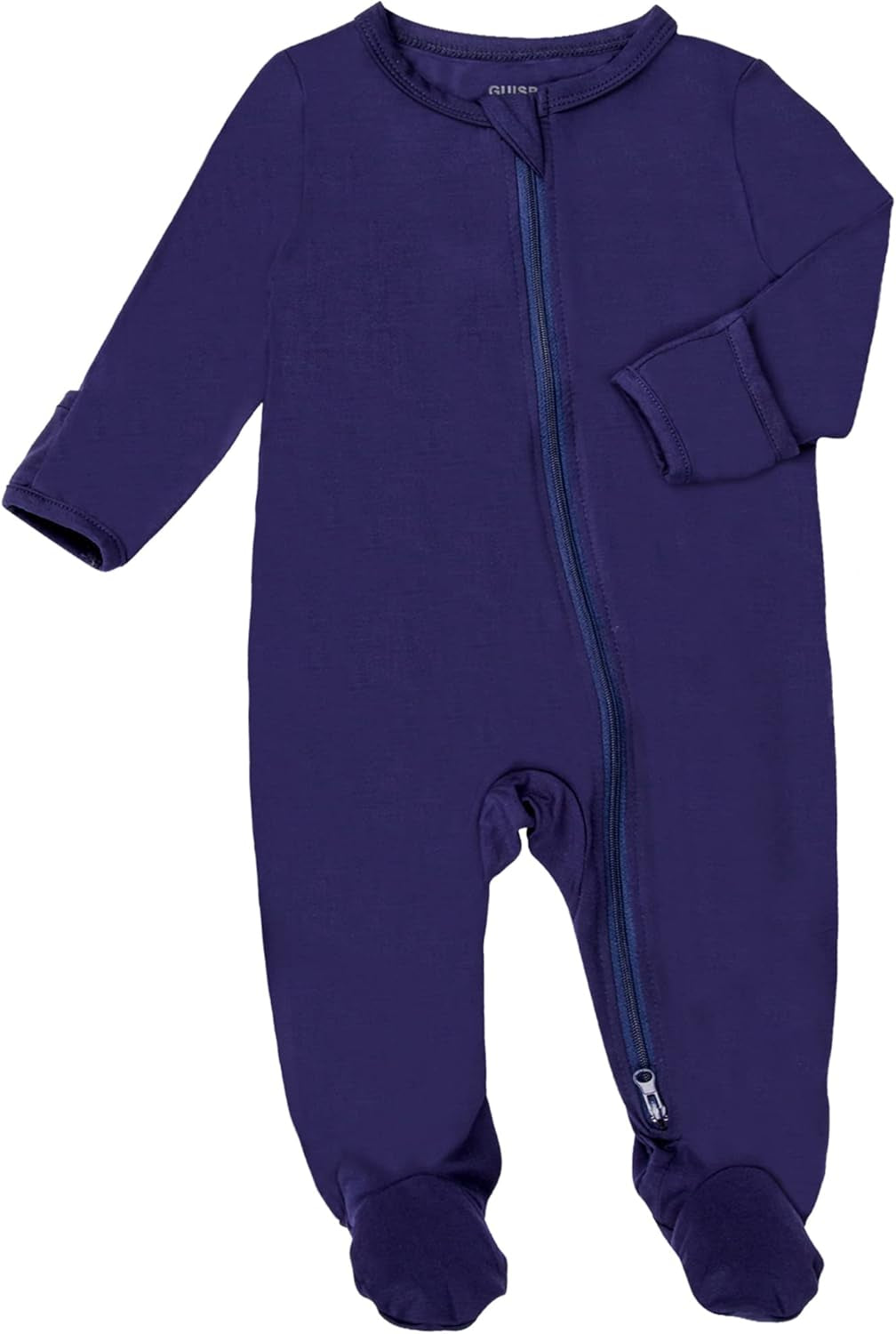 Baby Footed Pajamas with Mitten Cuffs, Soft Rayon Long Sleeve Rompers 0-18 Months