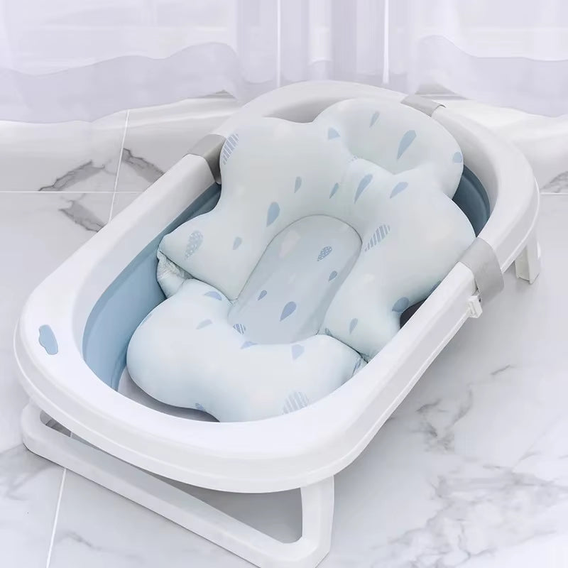  Baby Bath Tub Nonslip Pad Safety Bath Support Soft Comfort Body Cushion Mat Pillow