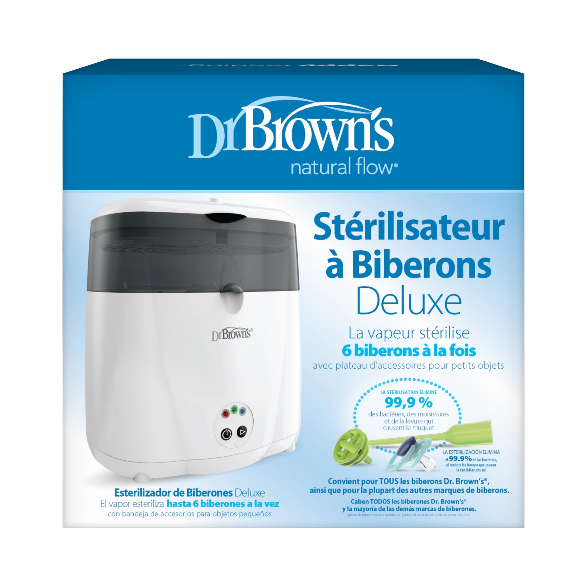 Deluxe Electric Sterilizer for Baby Bottles, Nipples, & Other Baby Essentials, BPA Free