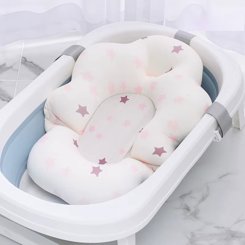  Baby Bath Tub Nonslip Pad Safety Bath Support Soft Comfort Body Cushion Mat Pillow