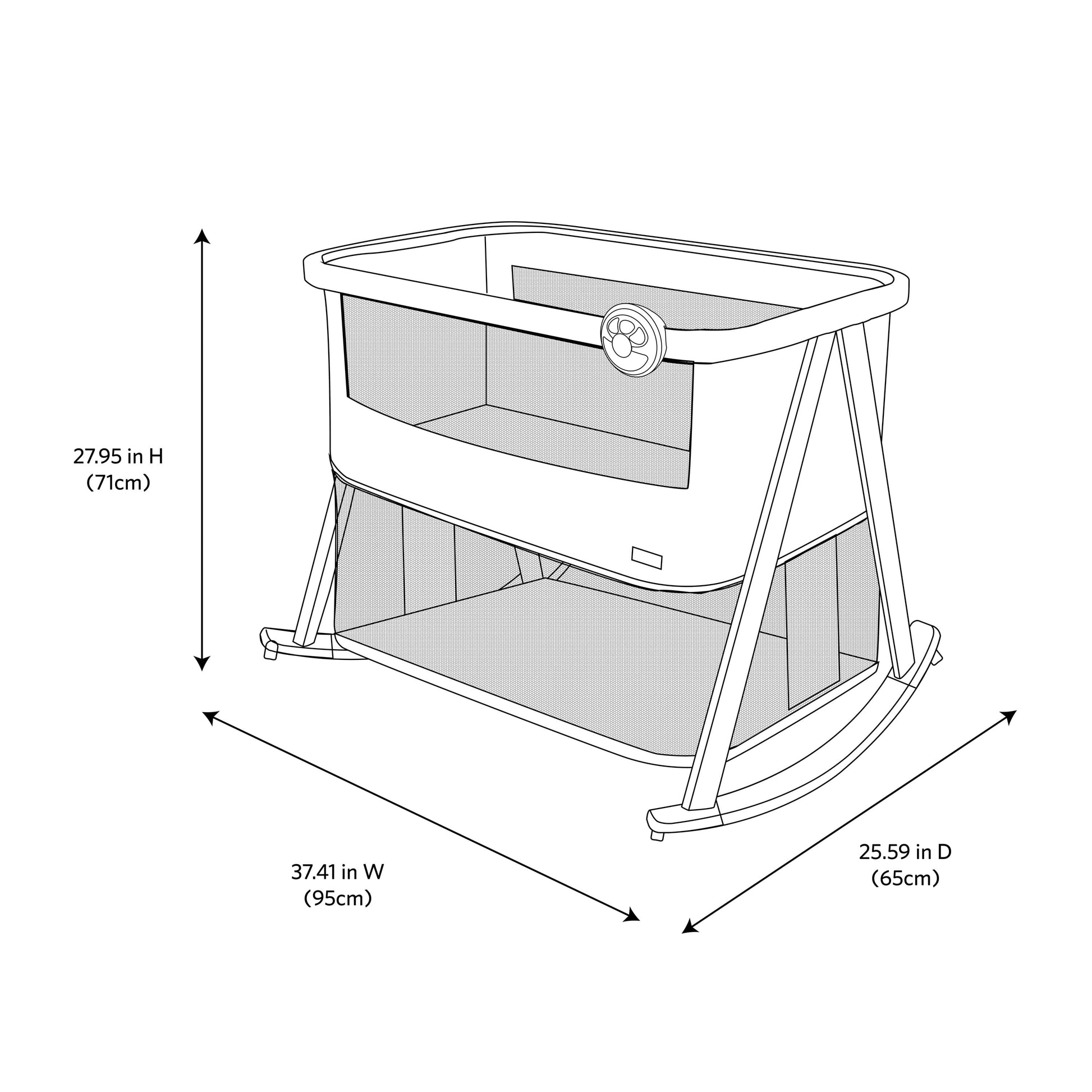 Rocking Baby Bassinet to Playard, Astros, Infant