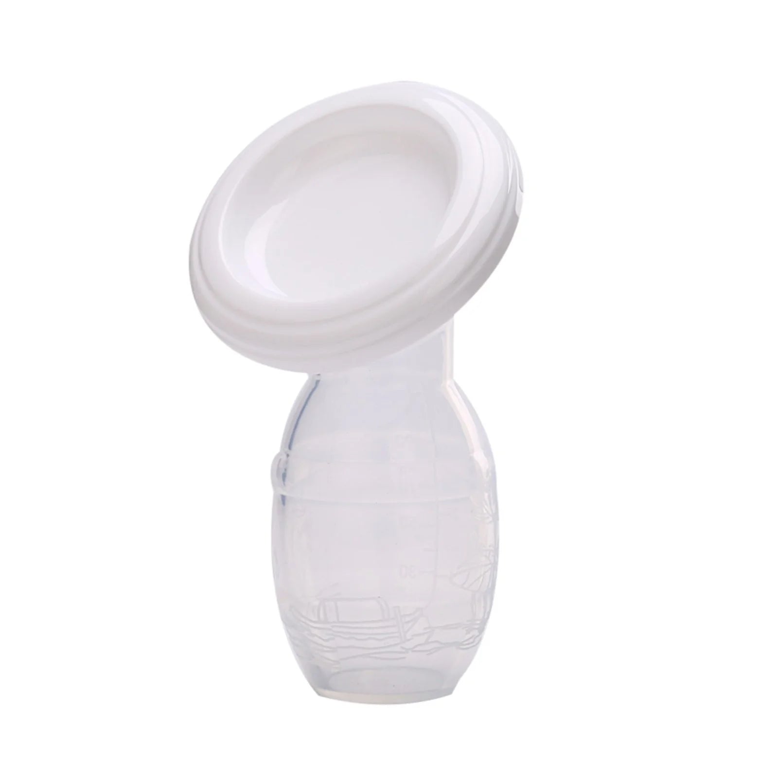 Clearance  1 * Manual Breast Pump Manual Baby Breast Pump Food Grade Silicone Milk Collector with Lid Breastfeeding Tool Manual Breast Pump White