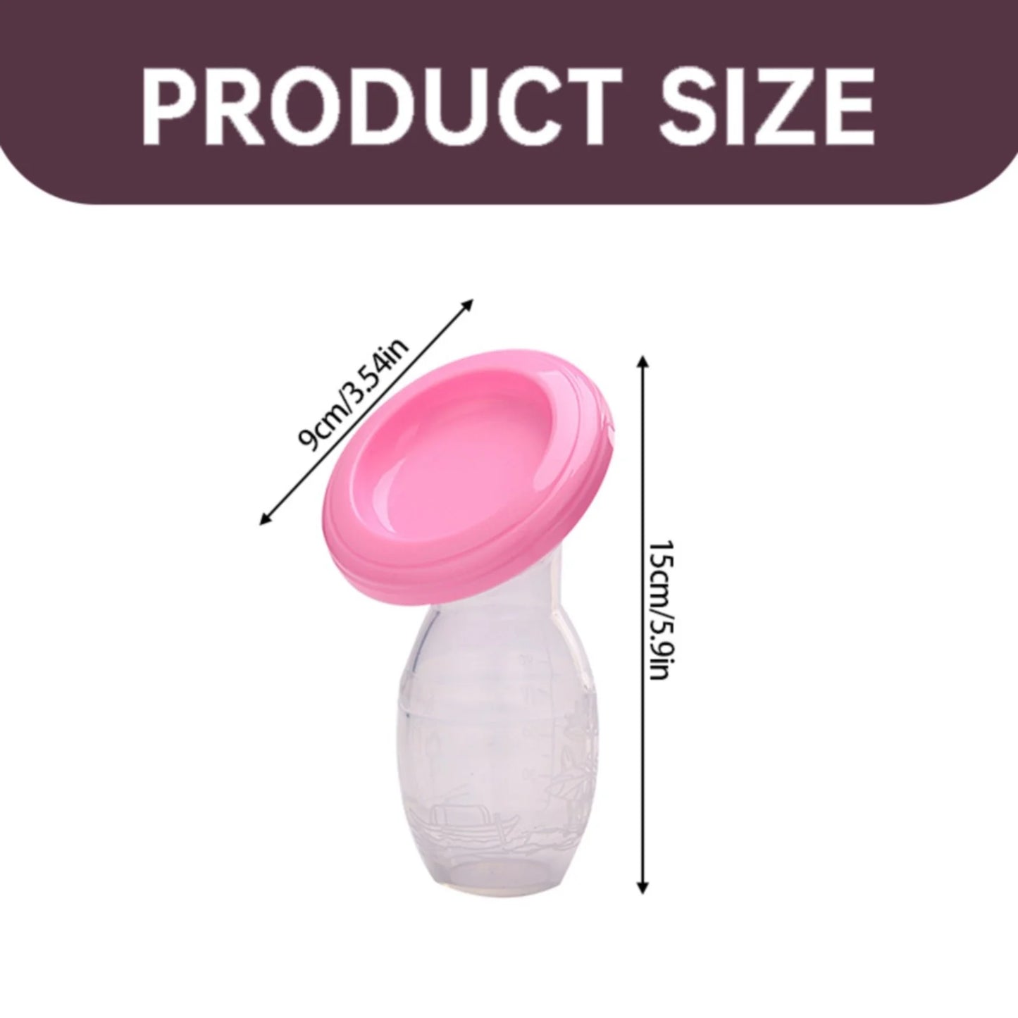 Clearance  1 * Manual Breast Pump Manual Baby Breast Pump Food Grade Silicone Milk Collector with Lid Breastfeeding Tool Manual Breast Pump White