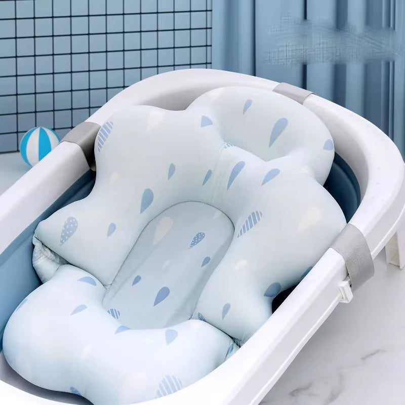  Baby Bath Tub Nonslip Pad Safety Bath Support Soft Comfort Body Cushion Mat Pillow