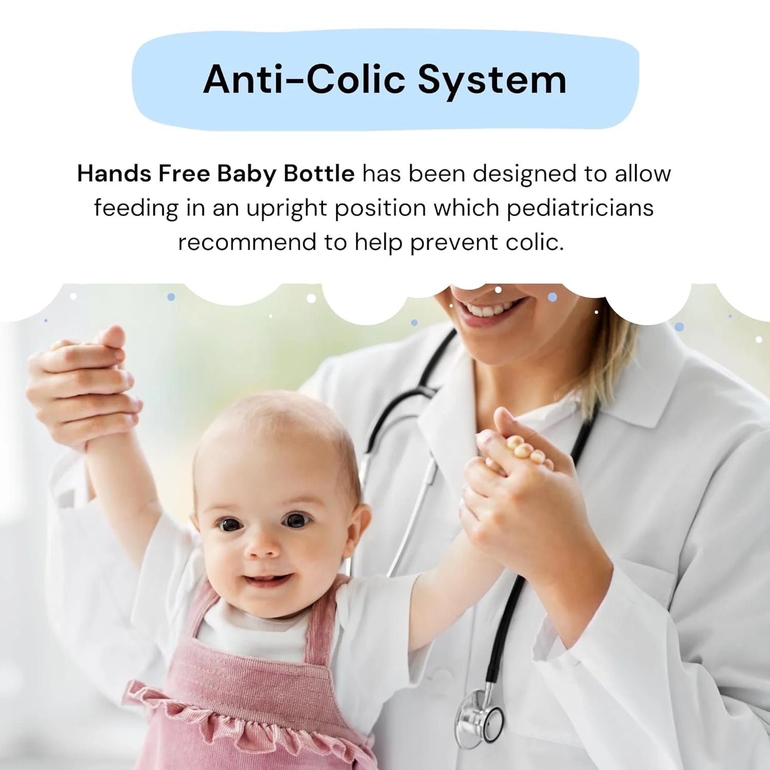 - Anti-Colic Self Feeding System 9 Oz (2 Pack - Blue)